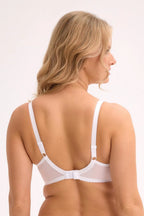 Reggiseno semi soft in pizzo - isla jessia - bianco