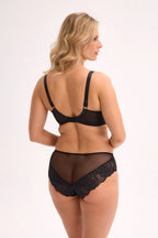 Reggiseno semi soft in pizzo - isla jessia - nero