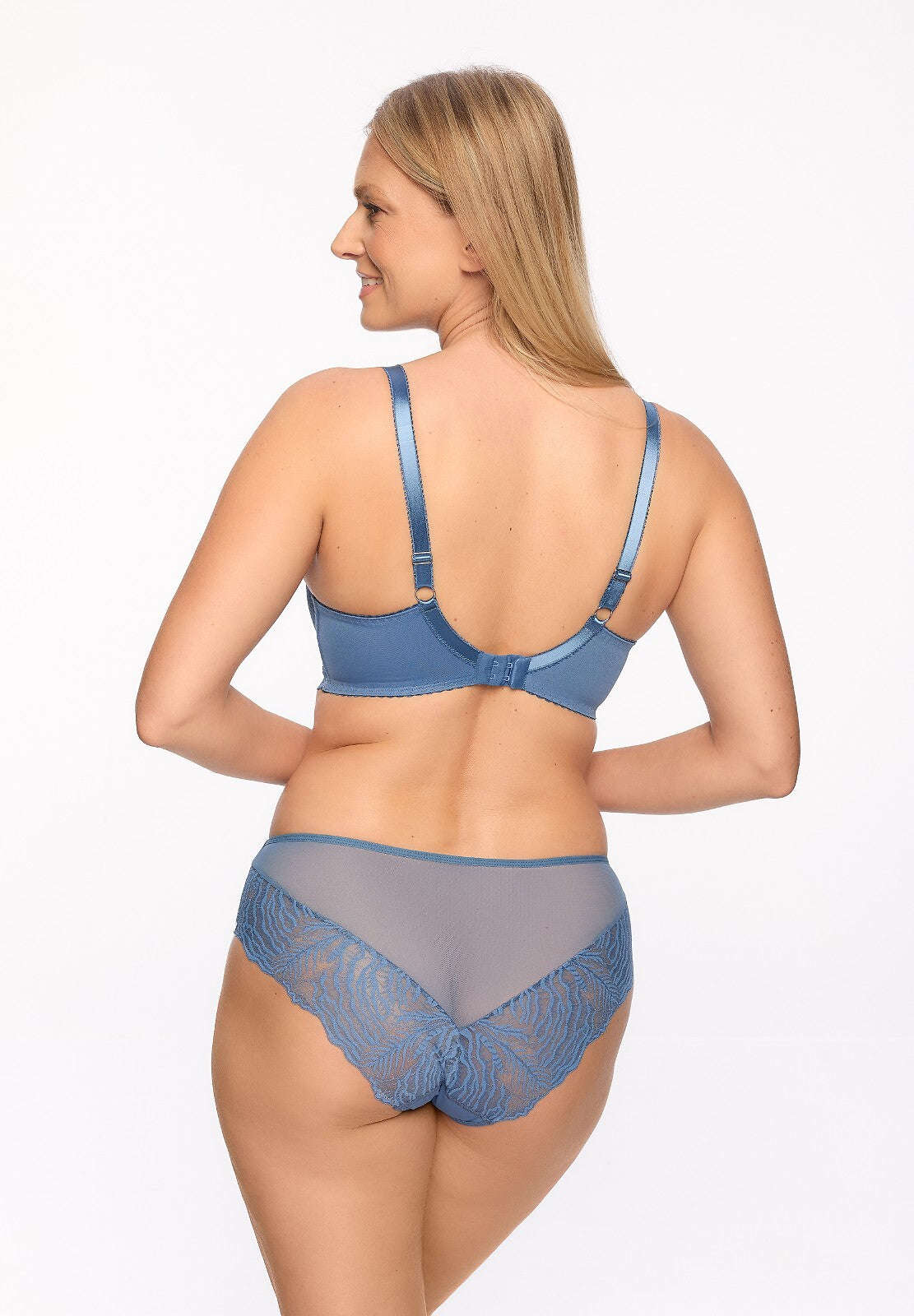 Reggiseno semi soft in pizzo - isla jessia - turchese