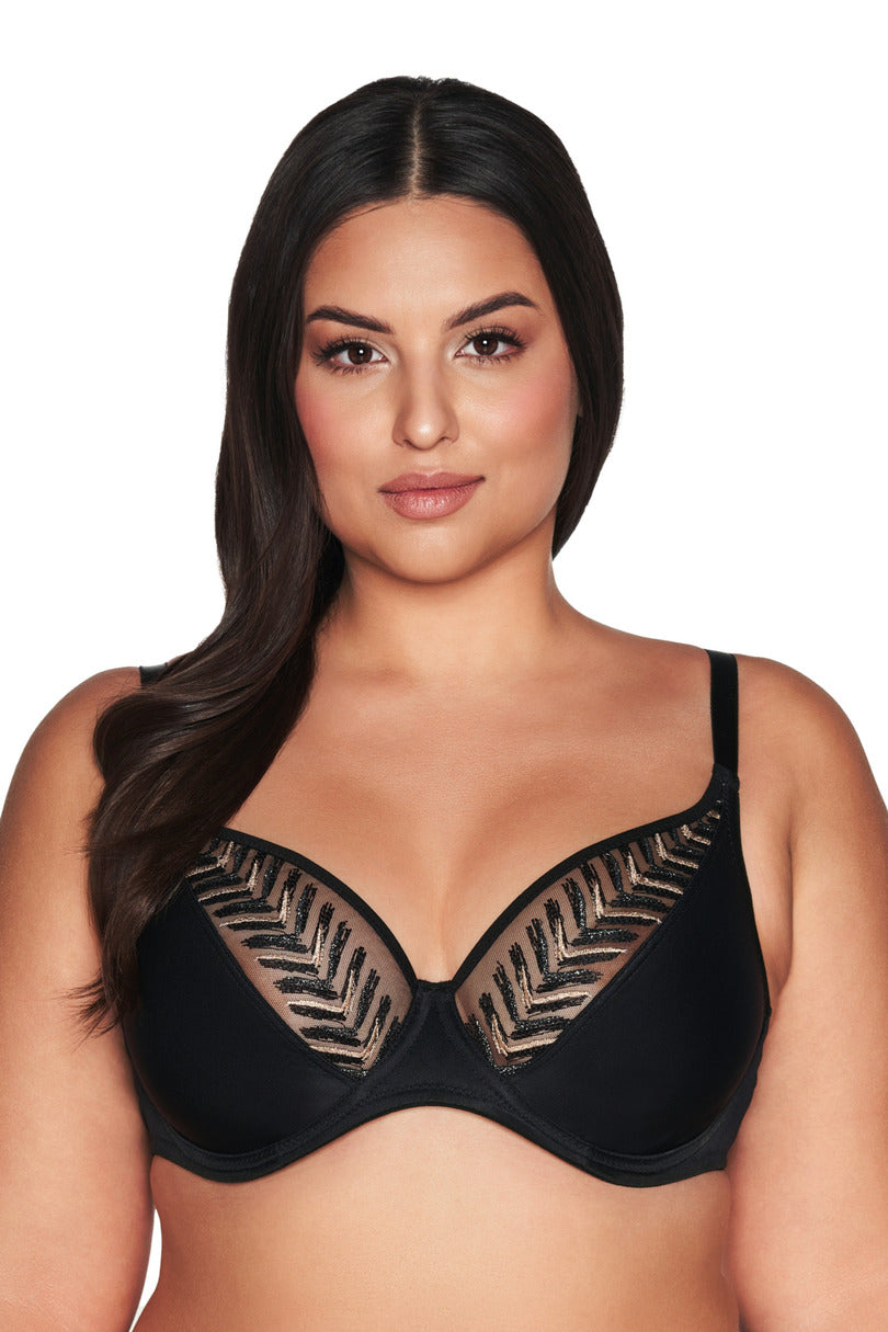 Reggiseno senza imbottitura a costruzione bralette glamour