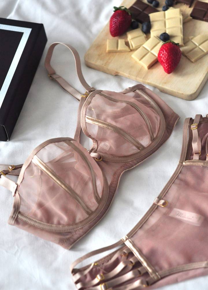 Reggiseno soft a balconcino con ferretto naked 19120 beige