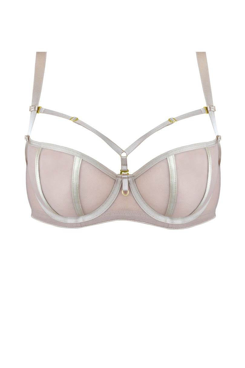 Reggiseno soft a balconcino con ferretto naked 19120 beige