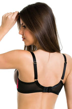 Reggiseno soft - delice - nero-rosso