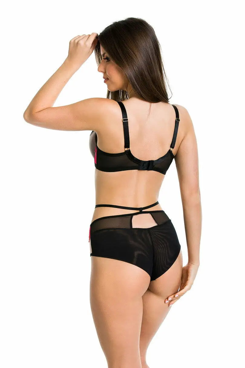 Reggiseno soft - delice - nero-rosso