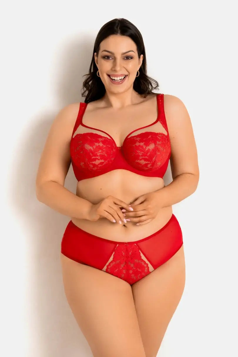 Reggiseno soft con ferretto - jasmin plunge - rosso