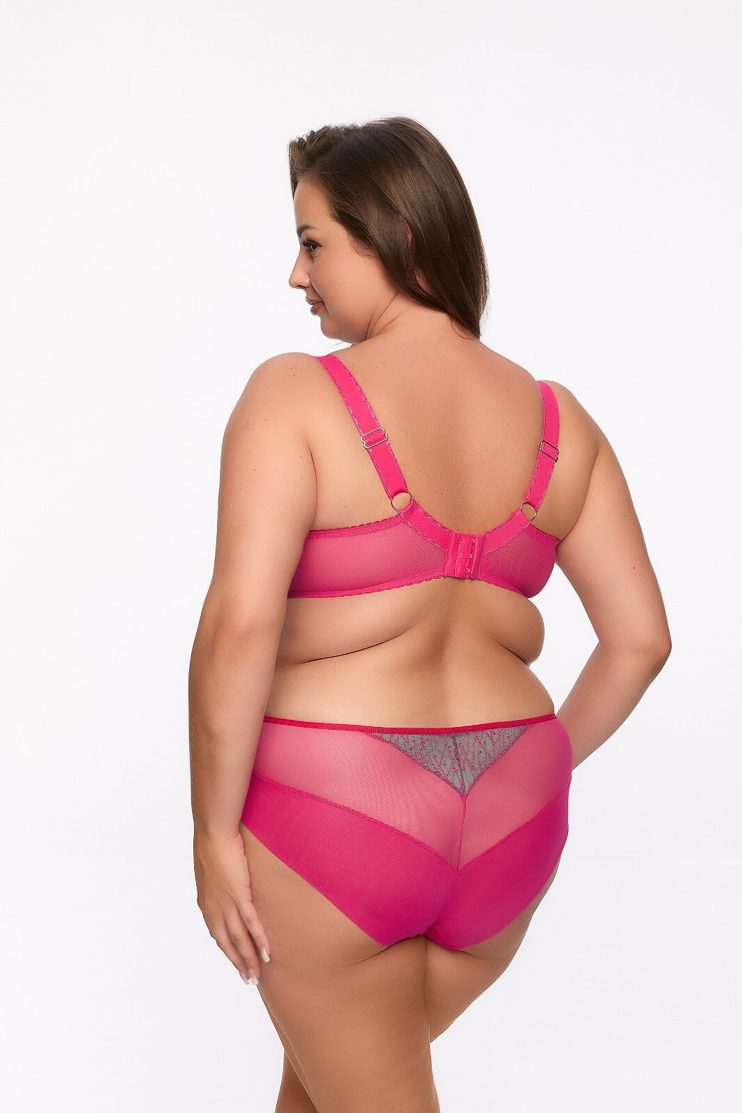 Reggiseno soft con ferretto in tulle turchese e ricamo