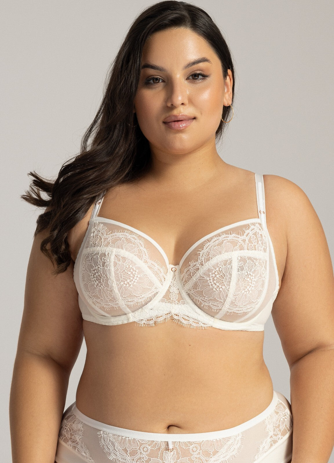 Reggiseno soft in pizzo con ferretto marshmallow 2148