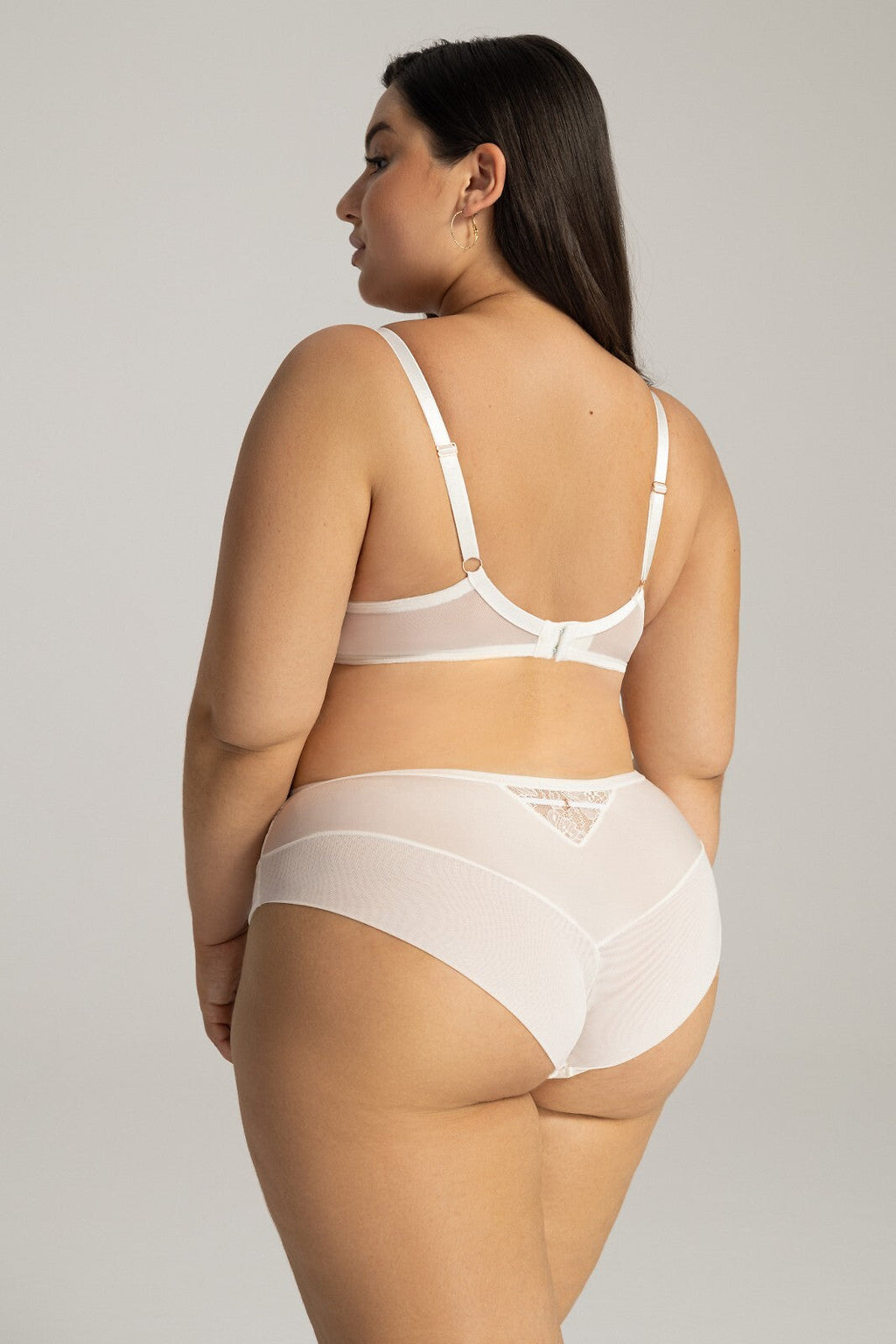 Reggiseno soft in pizzo con ferretto marshmallow 2148