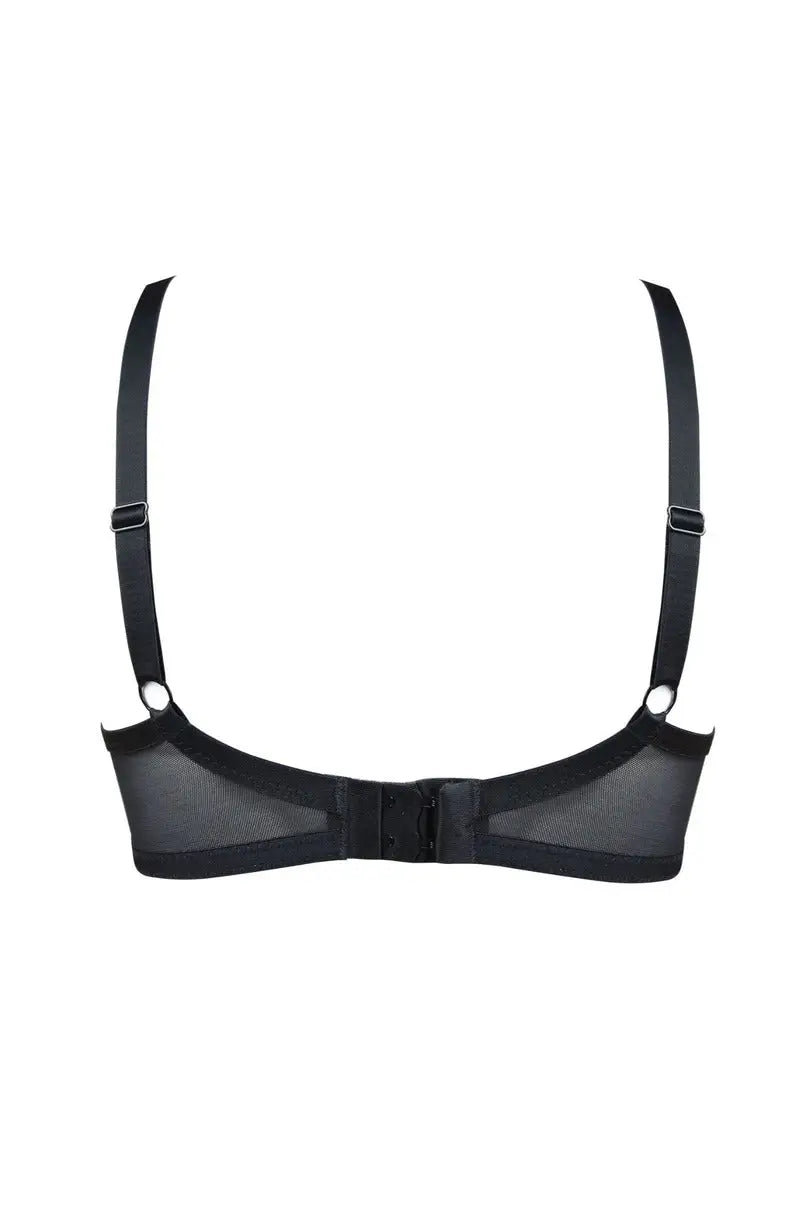 Reggiseno soft in pizzo - amelia - nero