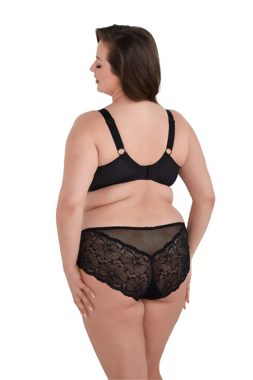 Reggiseno soft in pizzo - chantal maxi - nero