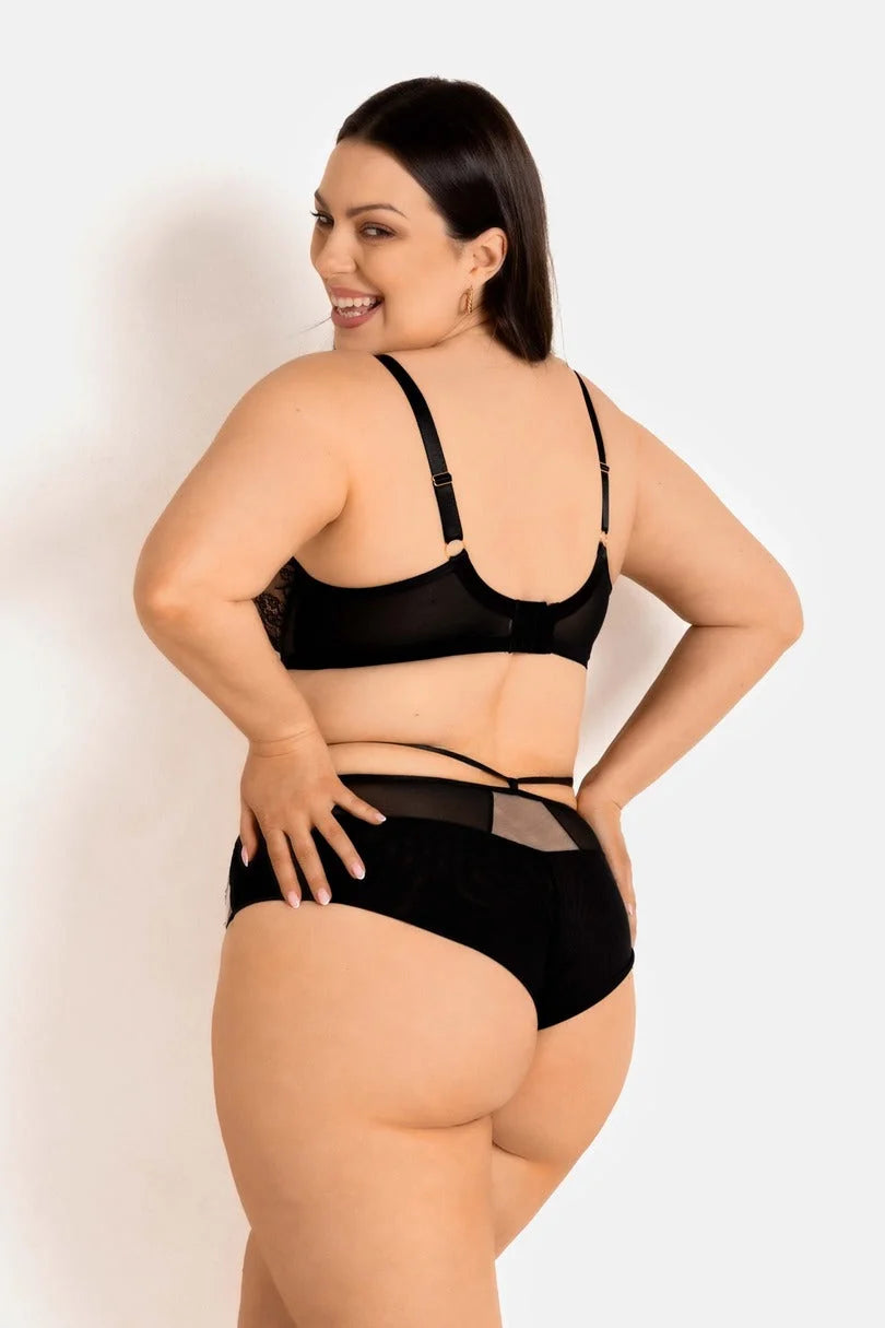 Reggiseno soft in pizzo - monaco - nero