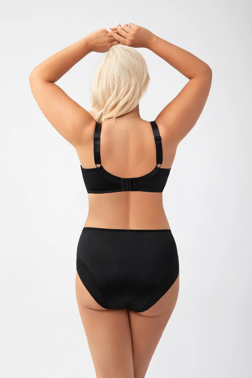 Reggiseno soft in tulle a doppio strato (paradise) - nero