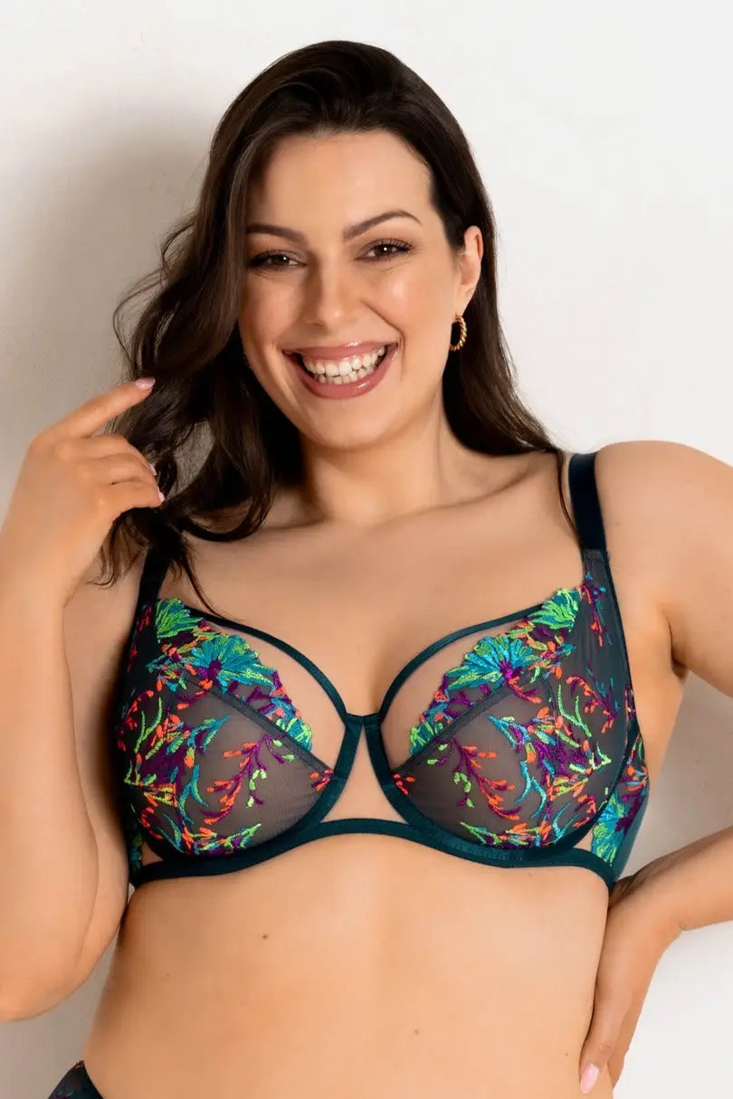 Reggiseno soft in tulle ricamato - illusion soft