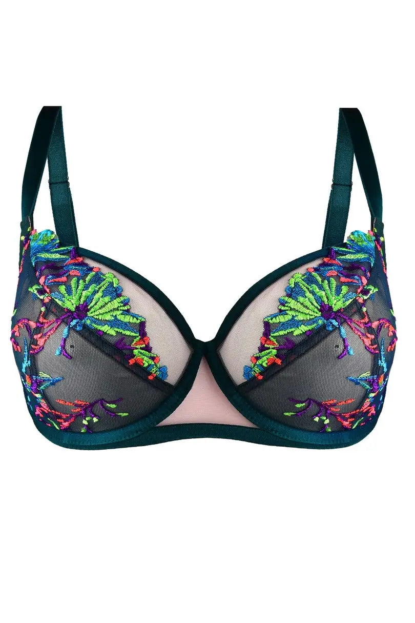 Reggiseno soft in tulle ricamato - illusion soft
