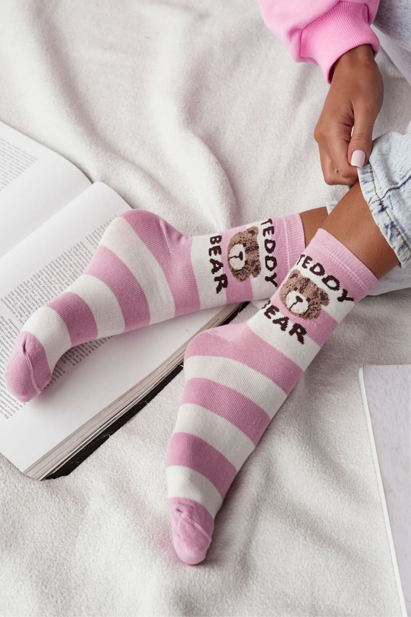 80864-1-SKARPETKI DAMSKIE TEDDY BEAR/PASKI 0200.146 1