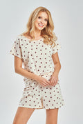 Selina | Pigiama Donna in Cotone a Pois – Set Estivo Fresco e Leggero - Lullaby Lingerie