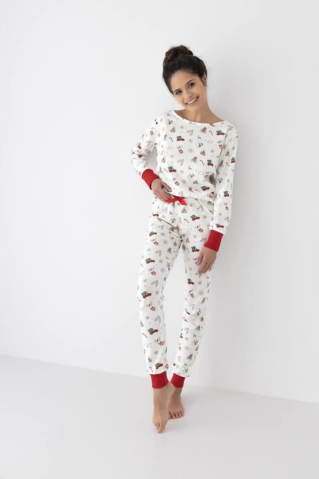 Samantha | pigiama da donna 100% cotone | tema natalizio