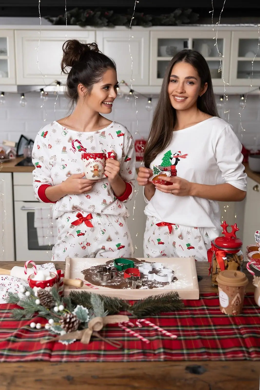 Samantha | pigiama da donna 100% cotone | tema natalizio