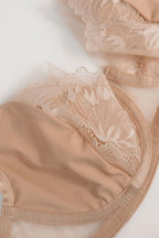 (selena) reggiseno soft da donna in pizzo nude con sostegno