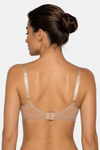 (selena) reggiseno soft da donna in pizzo nude con sostegno