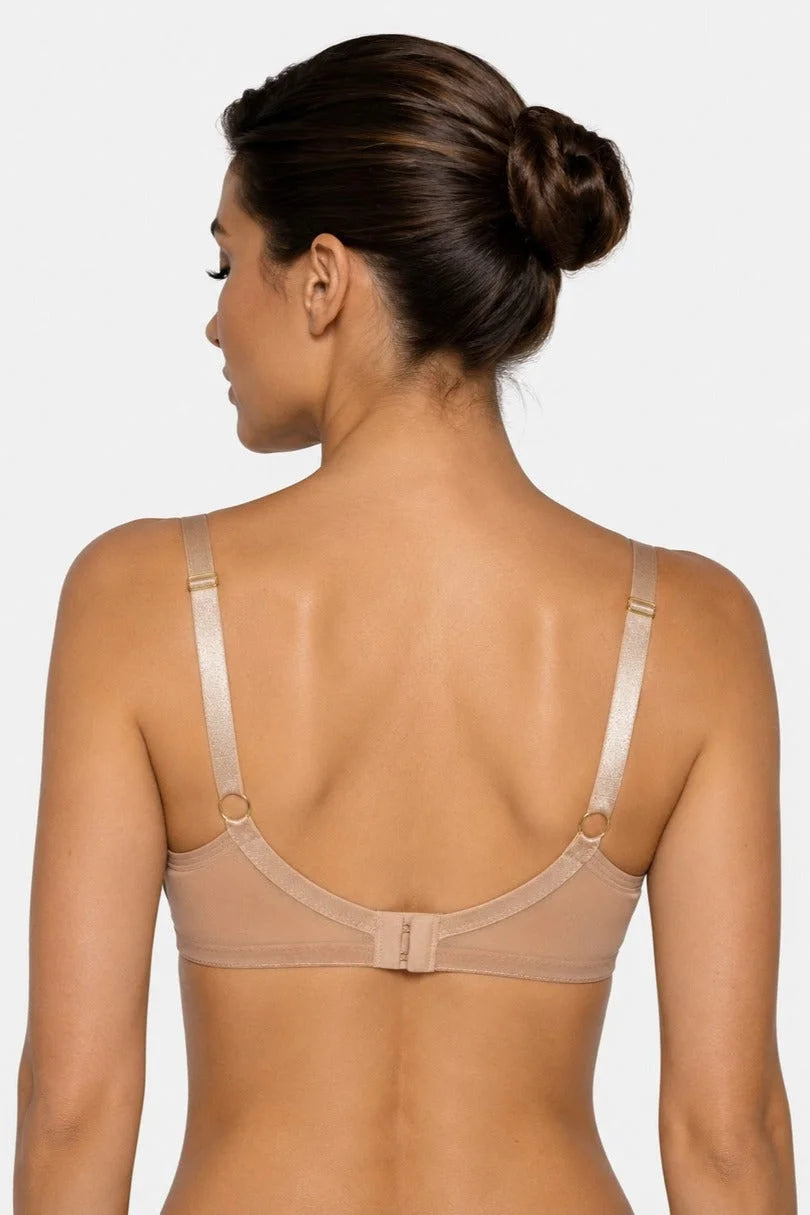 (selena) reggiseno soft da donna in pizzo nude con sostegno
