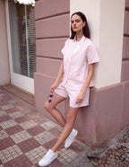 Selene | pigiama donna premium – misto lino e cotone