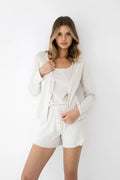 Set homewear 3 pezzi in cotone ajouré (jaylani)