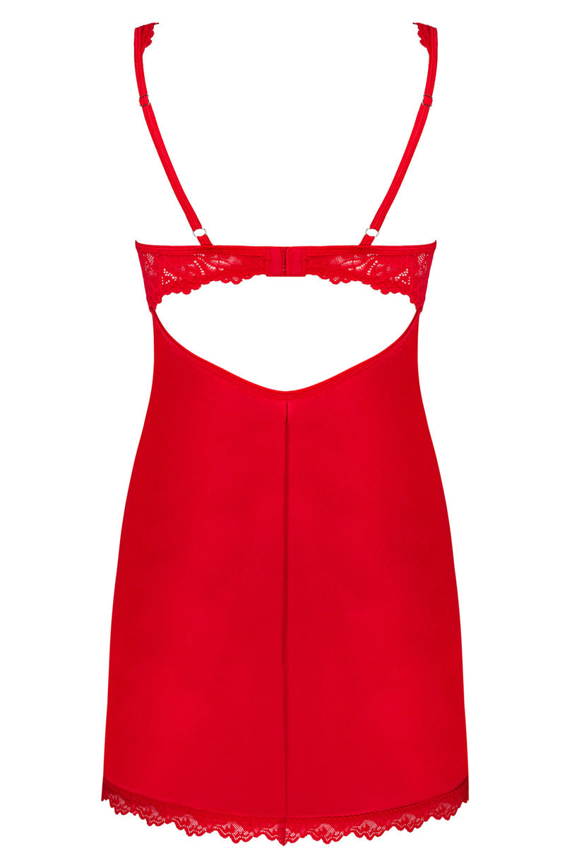 Set lingerie rosso – babydoll e perizom | amor cherris