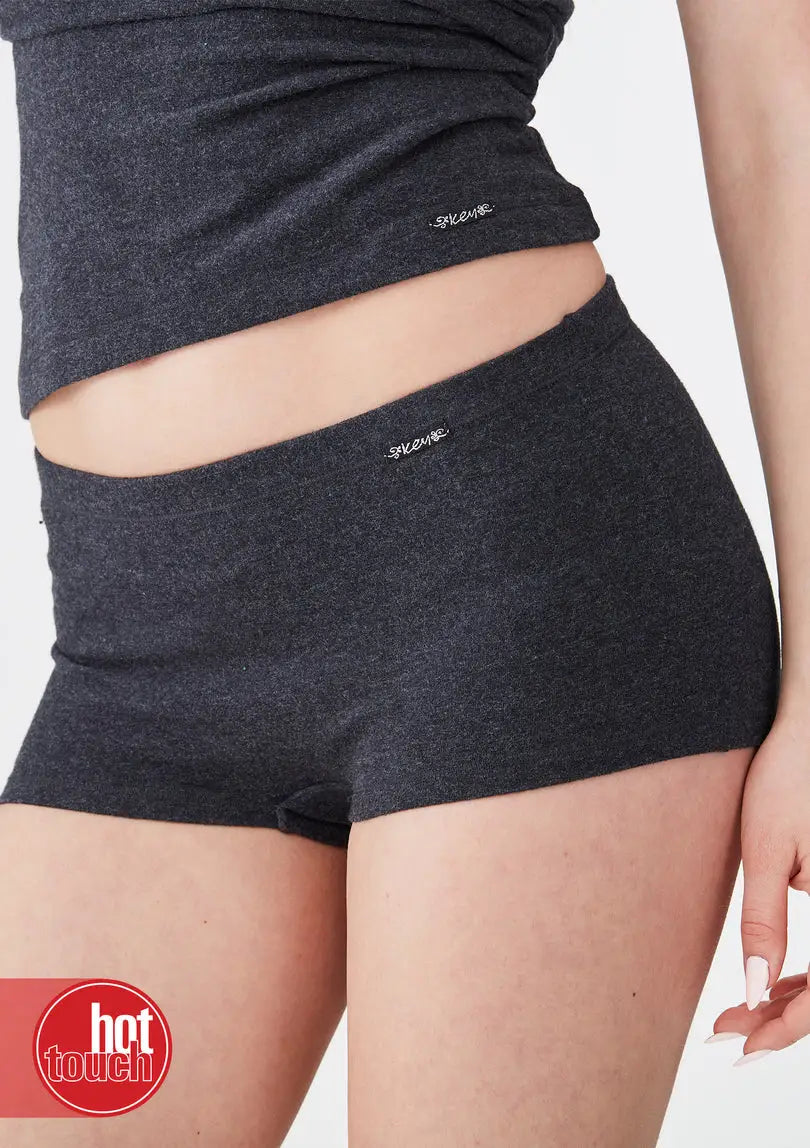 Shorts caldi mélange con fascia - hot touch lxc 729