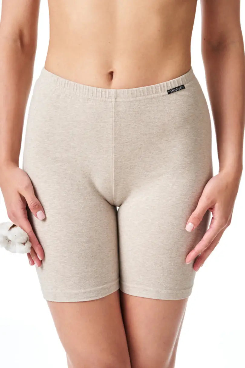 Shorts donna caldi in cotone felpato - hot touch - lxu 729