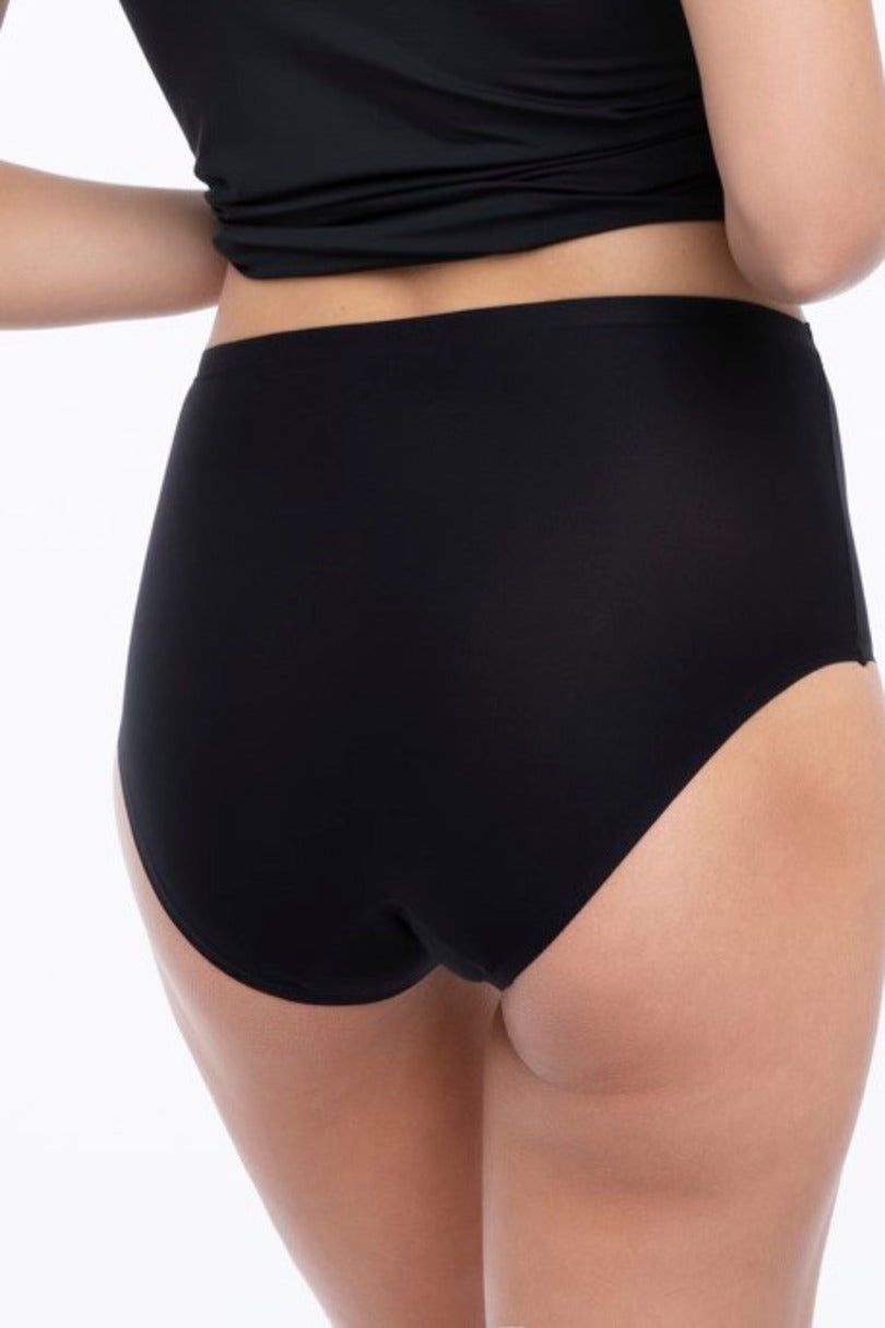Slip a vita alta in microfibra ultrapiatta simple maxi