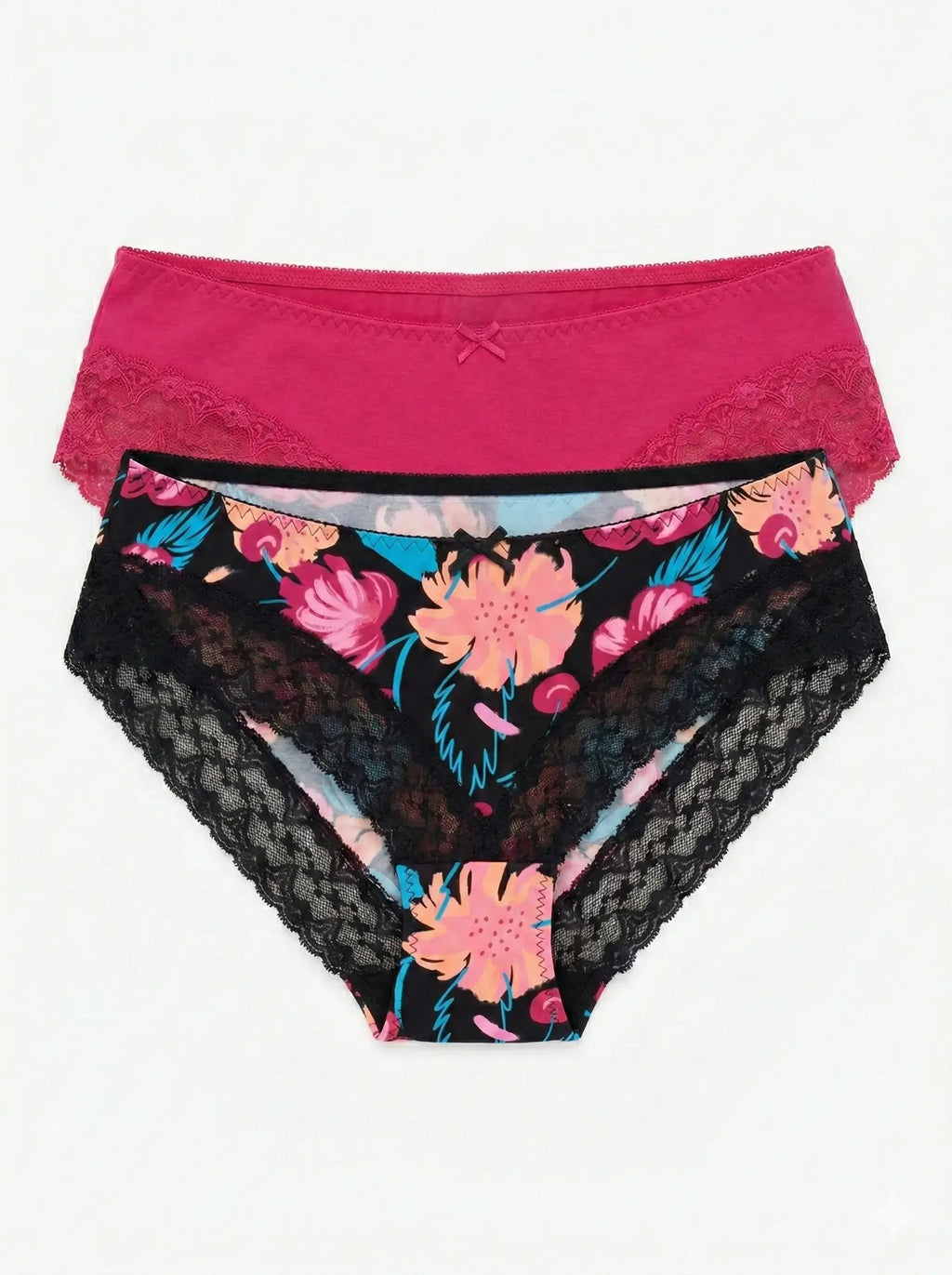 Slip in bamboo e pizzo - pack da 2 pezzi (nantes lpb 516)