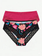 Slip in bamboo e pizzo - pack da 2 pezzi (nantes lpb 516)