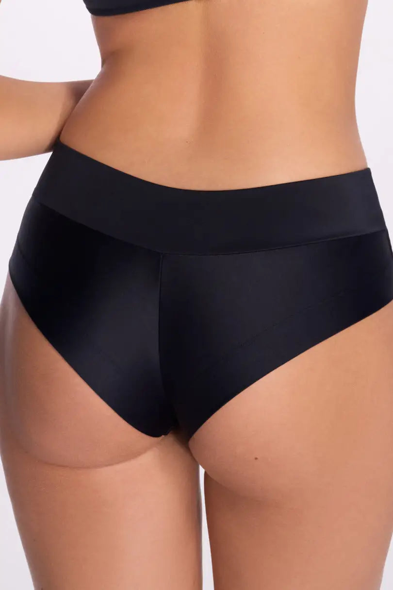 Slip bikini brasiliano con dettaglio bijoux (new black)
