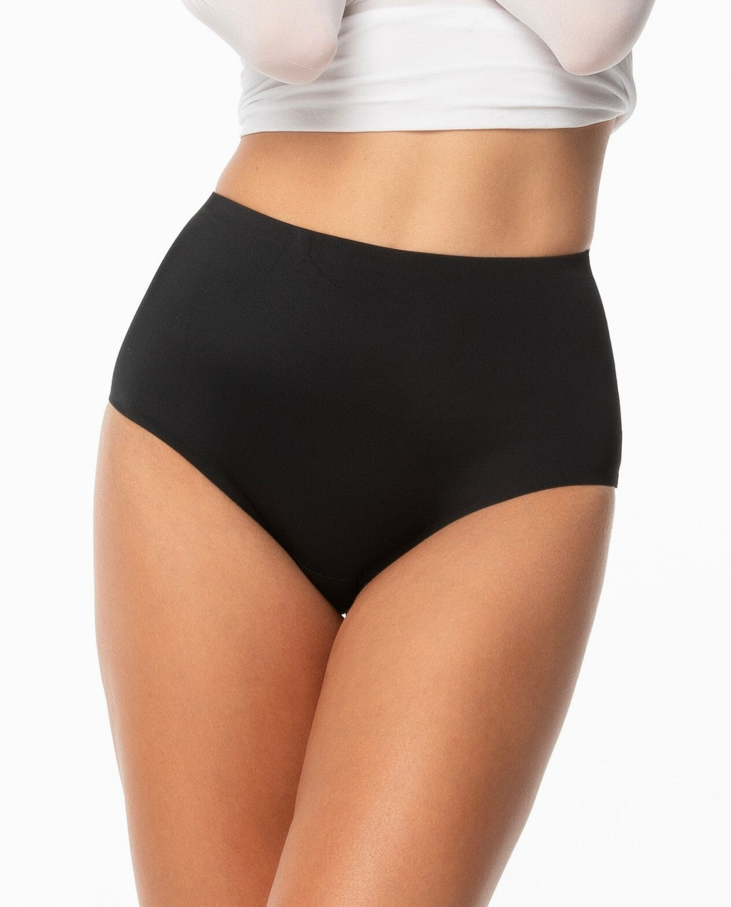 Slip brasiliano da donna vita alta con effetto modellante