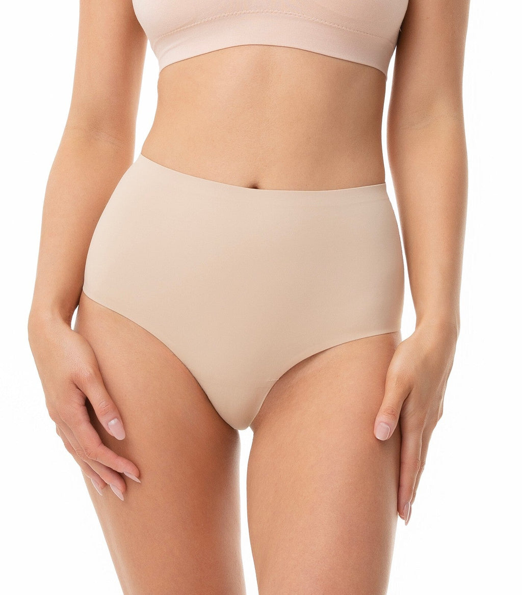 Slip brasiliano da donna vita alta con effetto modellante