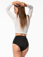 Slip brasiliano da donna vita alta con effetto modellante