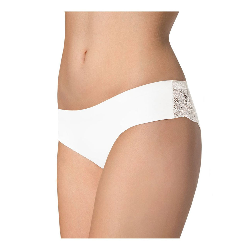 Slip brasiliano in microfibra e pizzo - tanga panty