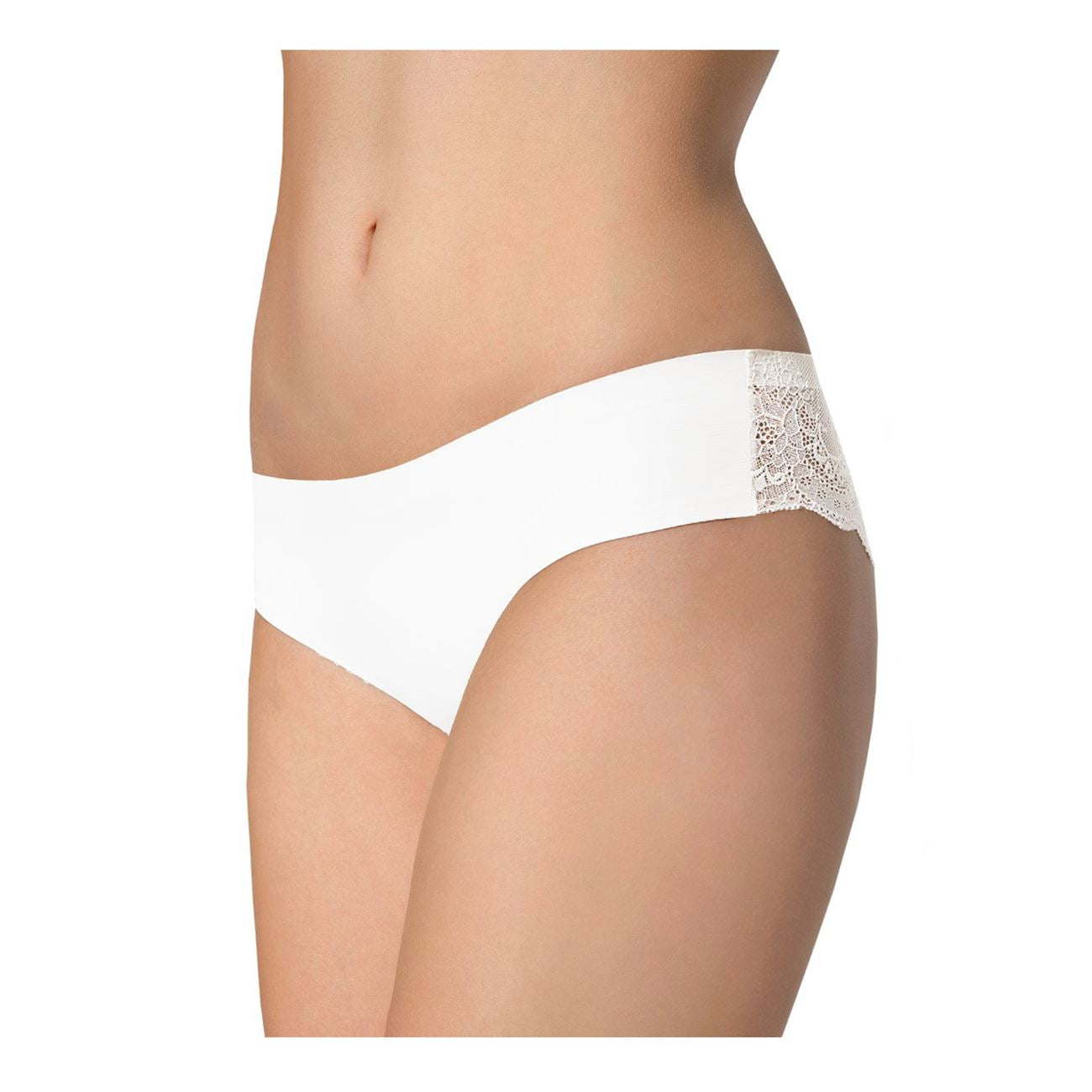 Slip brasiliano in microfibra e pizzo - tanga panty