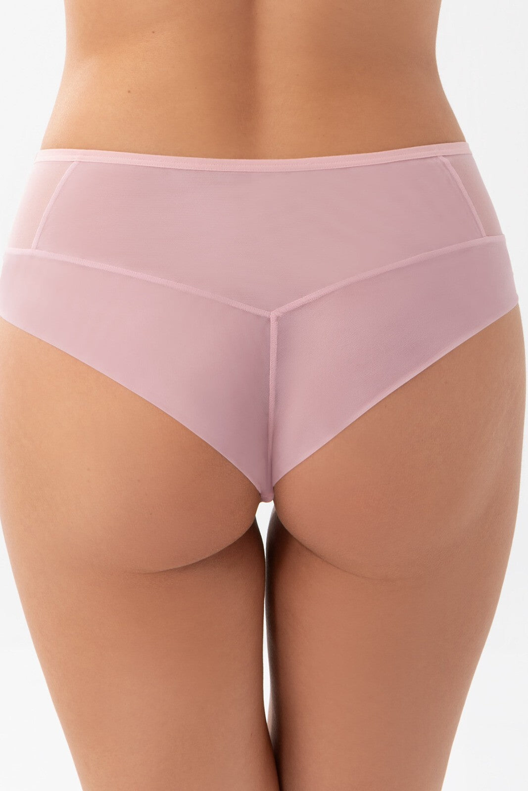 Slip da donna brasiliano in delicata rete e pizzo loni