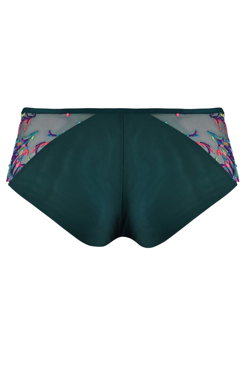 Slip da donna in tulle ricamato illusion