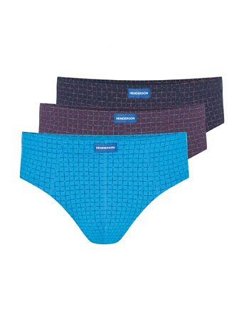 Slip da uomo in 100% cotone - pack da 3 pezzi - 1446 k679