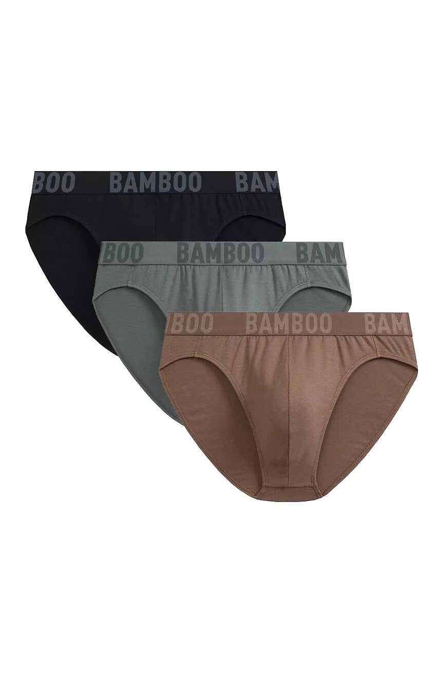 Slip da uomo in bambù e cotone 3mp 199 pack da 3 pezzi