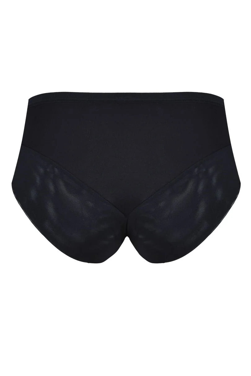 Slip da donna alti in pizzo - monaco - nero