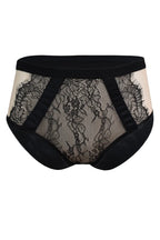 Slip da donna alti in pizzo - monaco - nero