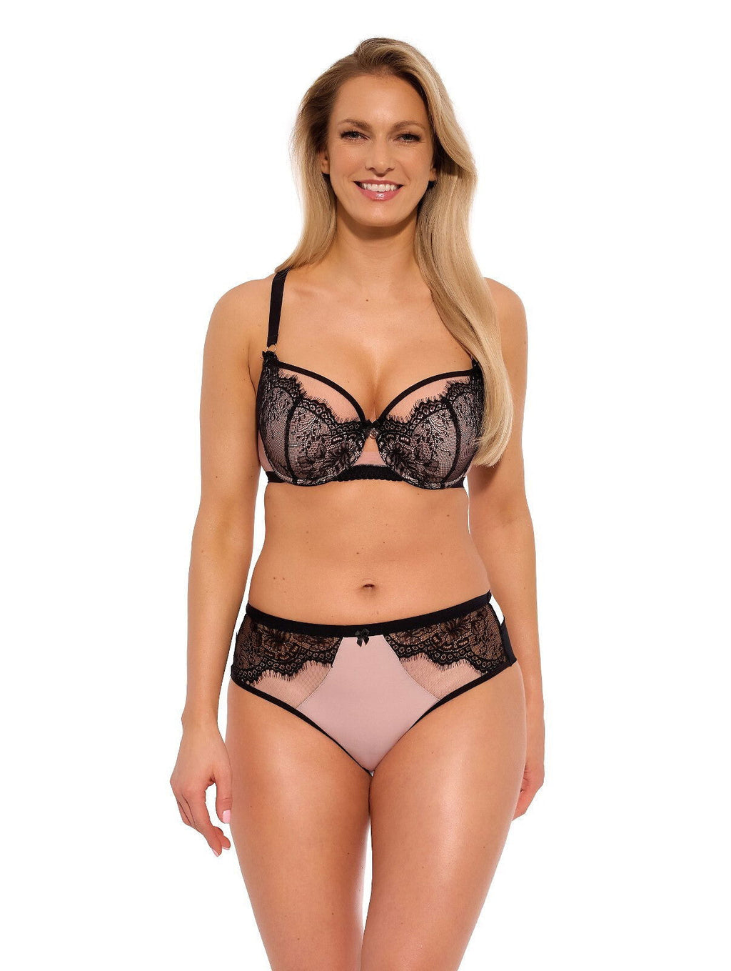 Slip donna brasiliano in microfibra e pizzo - aina