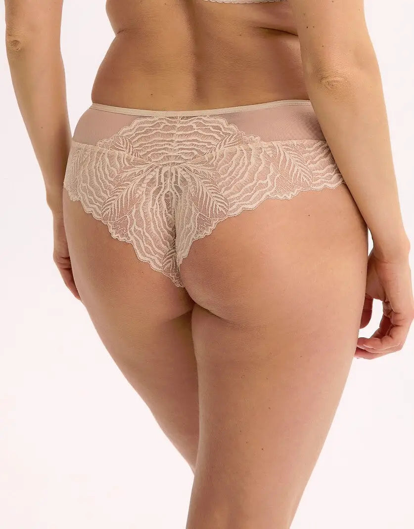 Slip da donna brasiliano in pizzo - isla jessia - beige
