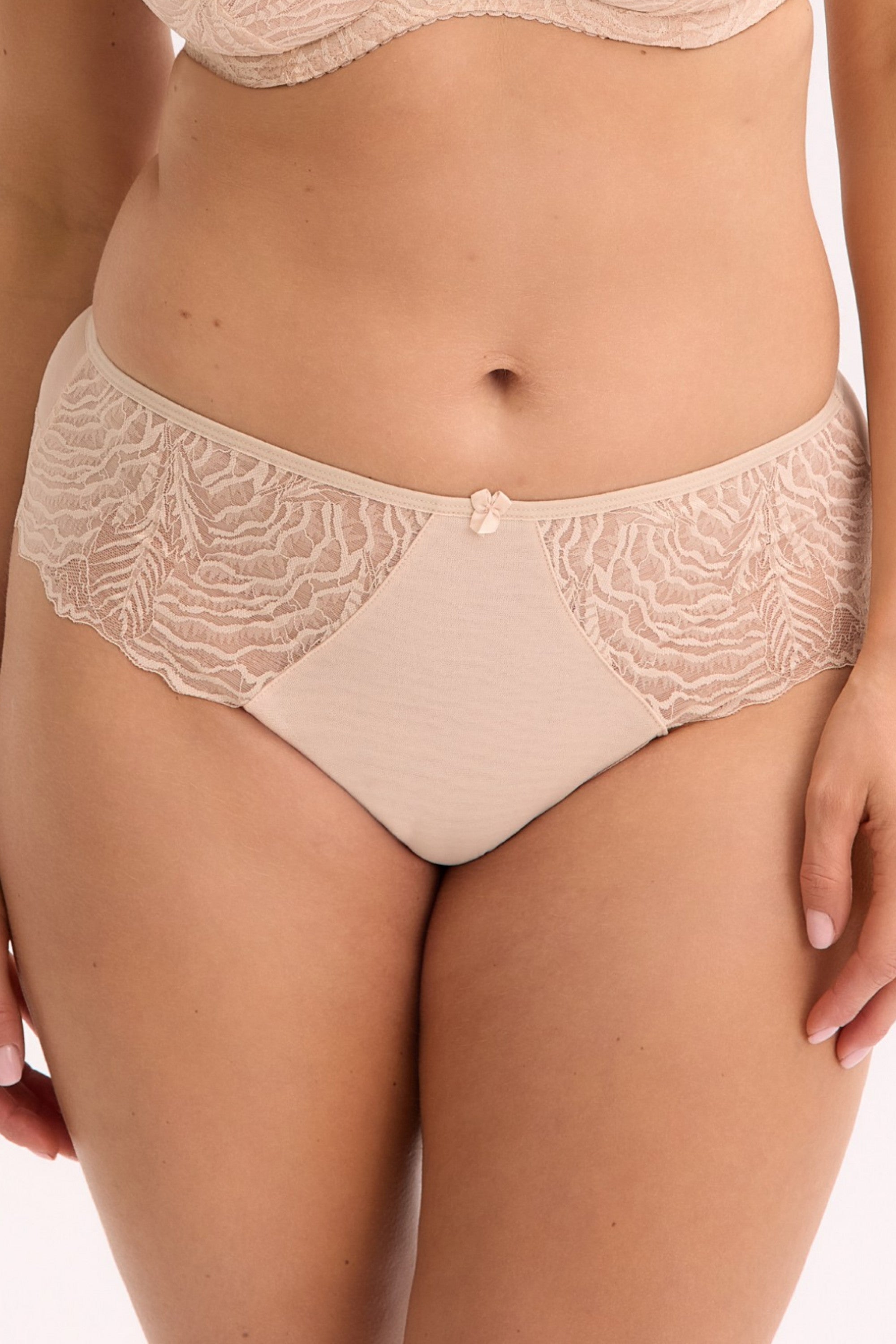 Slip da donna brasiliano in pizzo - isla jessia - beige