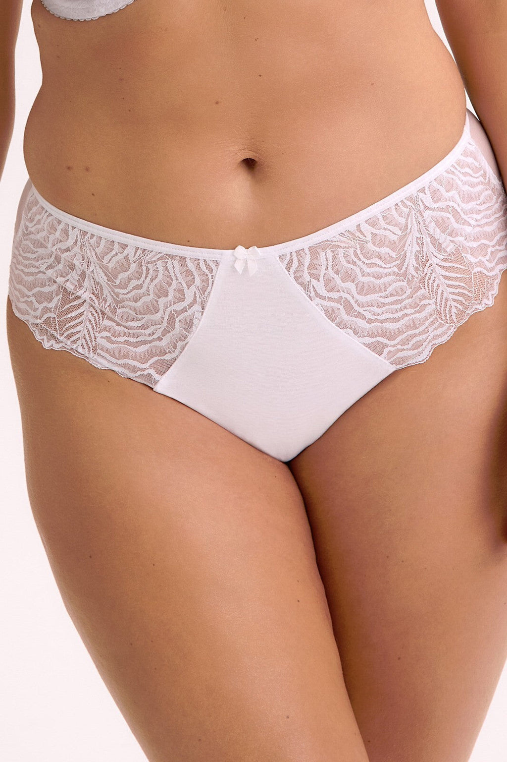 Slip da donna brasiliano in pizzo - isla jessia - bianco