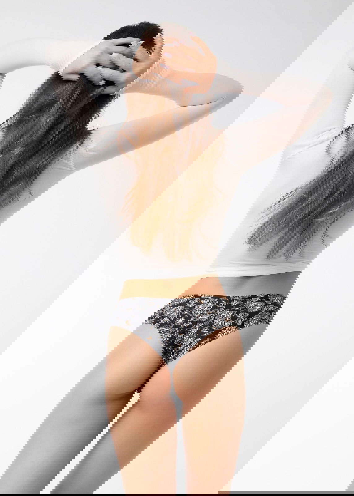 Slip donna brasiliano senza cuciture - simple paisley brasil